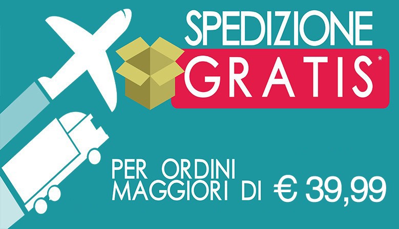 Spedizioni gratuite per ordini superiori a 39,99